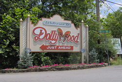 Parton's Dollywood is a popular tourist attraction in Pigeon Forge, Tennessee