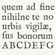Specimen of Fell type English roman.
