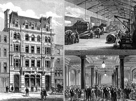 In 1882 the Daily Telegraph moved to new Fleet Street premises, which were pictured in the Illustrated London News.