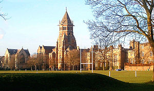 Rugby School, which developed football rules for the game which is named after the school.