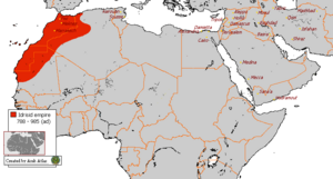 Idrisid Empire at its Greatest Extent.