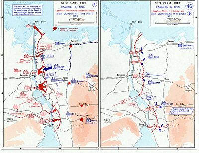 The 1973 War in the Sinai, October 6-15.
