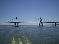 Bridge over the Paraná River joining the cities of Corrientes and Resistencia, Argentina