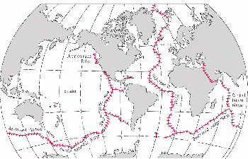 350px World Distribution Of Mid Oceanic Ridges 
