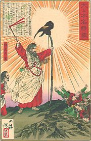 Meiji era print of Emperor Jimmu