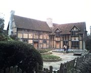 Shakespeare's home in Stratford-upon-Avon.