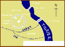 Map of Baghdad, ca 900.