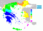 map showing territories ceded Greece by the 1920 Treaty returned to Turkey by the Treaty of Lausanne of 1923.