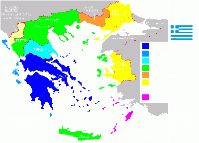 Map showing the expansion of Greece from 1832 to 1947: the Plain of Thessaly transferred from Ottoman to Greek sovereignty in 1881