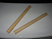 The light beaters used to strike the gong bosses.