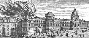 The Old Sorbonne before the fire in 1670.