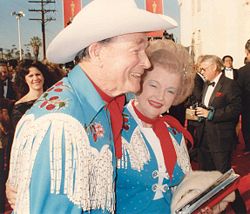 Roy Rogers and Dale Evans at an Academy Awards celebration