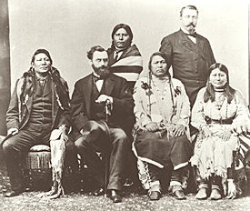 Delegation of Ute Indians in Washington, D.C. in 1880.
