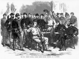 "French National Guards, Gardes Mobiles, Pompiers, and Volunteers" from the Illustrated London News, September 3, 1870.