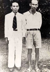Vo Nguyen Giap and Ho Chi Minh (1942).
