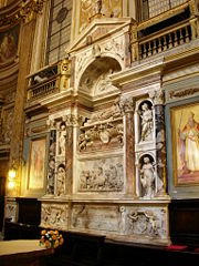 The tomb of Adrian VI at Santa Maria dell'Anima in Rome