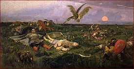 The field of Igor Svyatoslavich's battle with the Polovtsy, by Viktor Vasnetsov.