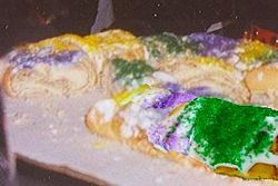 New Orleans-style "kings cake"