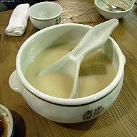 A bowl of makgeolli, a type of takju