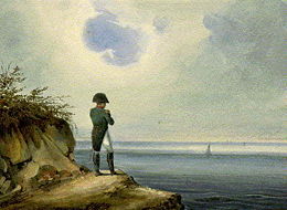 Napoleon in exile on Saint Helena.
