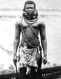 Photo of Dinuzulu, c.1883