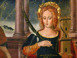 Barbara at the Saint Benedict Church in Nursia