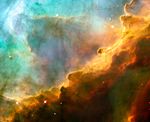 The Omega Nebula, an example of an emission nebula.
