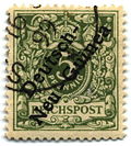 5-pfennig overprint of 1897 used in 1899, probably at Stephansort