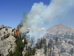 Dinwoody spot fire in 2001