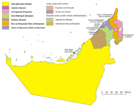Locator map of the UAE