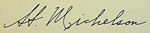 Michelson's signature.