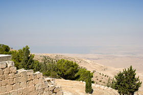 View toward the Dead Sea from Mount Nebo