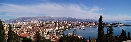 Split, the largest and most important city in Dalmatia.