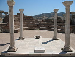 The traditional tomb of John the Apostle in Ephesus, Turkey