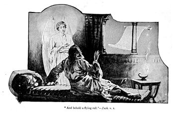 Zechariah's vision of the flying scroll