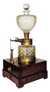The gas lamp was an improvement on candles and oil lamps
