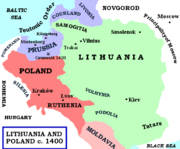 Lithuania and Poland, ca. 1400.