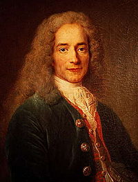 Voltaire at 24, by Nicolas de Largillière.