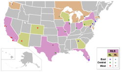 Major League Baseball locations