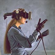 Classic Virtual reality HMD with glove