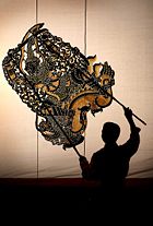 A Nang drama player and puppet.