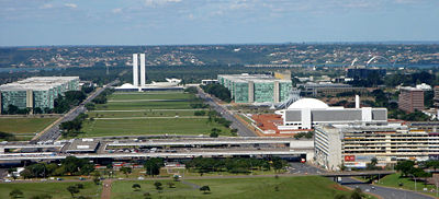 Brasilia's Monumental Axis, National Congress, Place of the Ministries, Cathedral, and Cultural Complex of the Republic