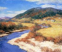 Indian Summer, Vermont, by Willard Leroy Metcalf.