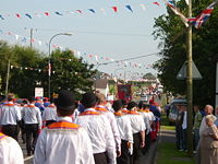 An Orange parade.