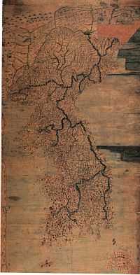 A map of Korea, 1757