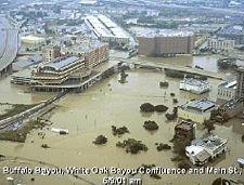 Allen's Landing after Tropical Storm Allison, June 2001.