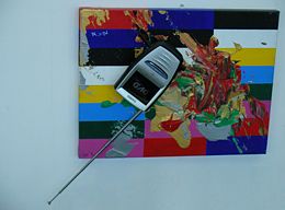 Color Bar Mixed Media on display at ICC Jeju, Jeju Island, Korea.