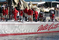 Sydney to Hobart line honours winner Wild Oats XI after the 2005 race