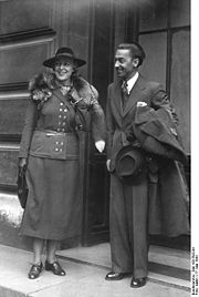 Karajan with French soprano Germaine Lubin in 1941.