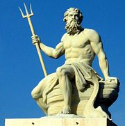 Poseidon/Neptune sculpture in Copenhagen Port